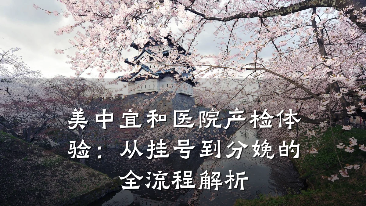 美中宜和医院产检体验:从挂号到分娩的全流程解析