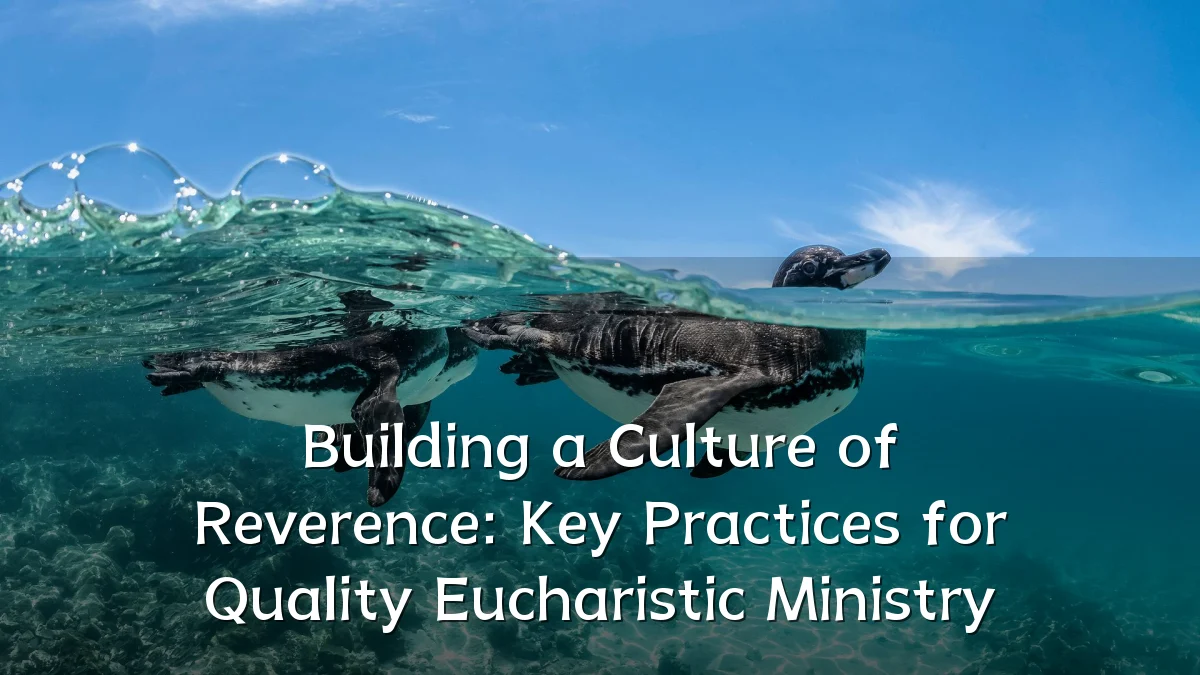 Building a Culture of Reverence: Key Practices for Quality Eucharistic Ministry