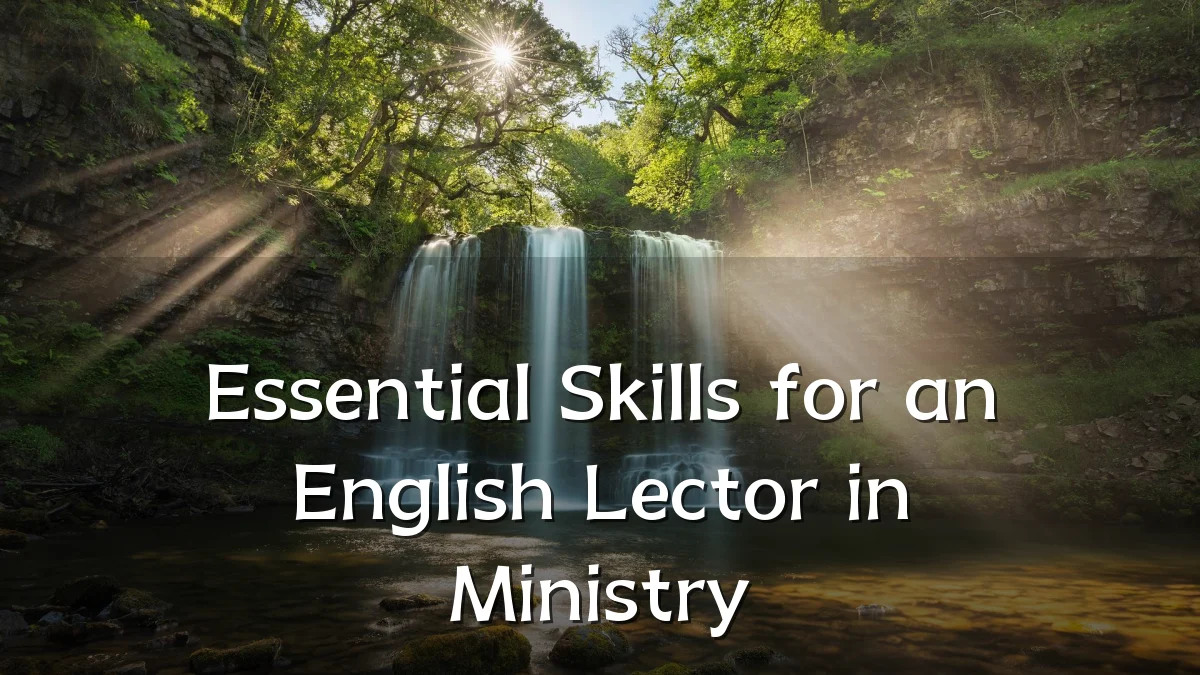 Essential Skills for an English Lector in Ministry