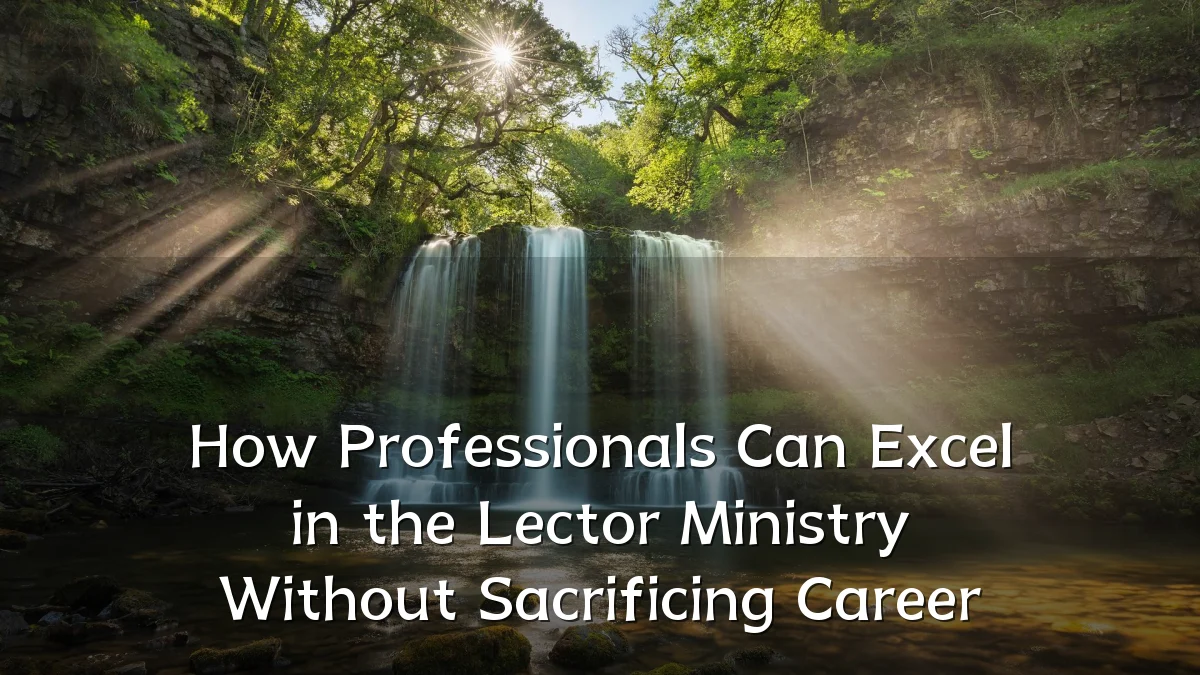 How Professionals Can Excel in the Lector Ministry Without Sacrificing Career