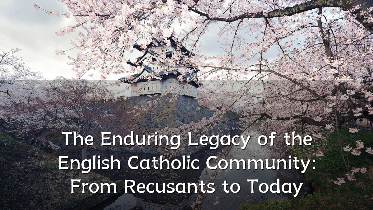 The Enduring Legacy of the English Catholic Community: From Recusants to Today