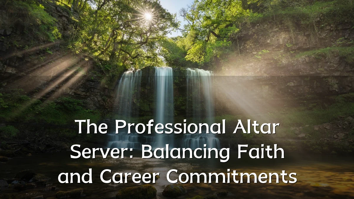 The Professional Altar Server: Balancing Faith and Career Commitments