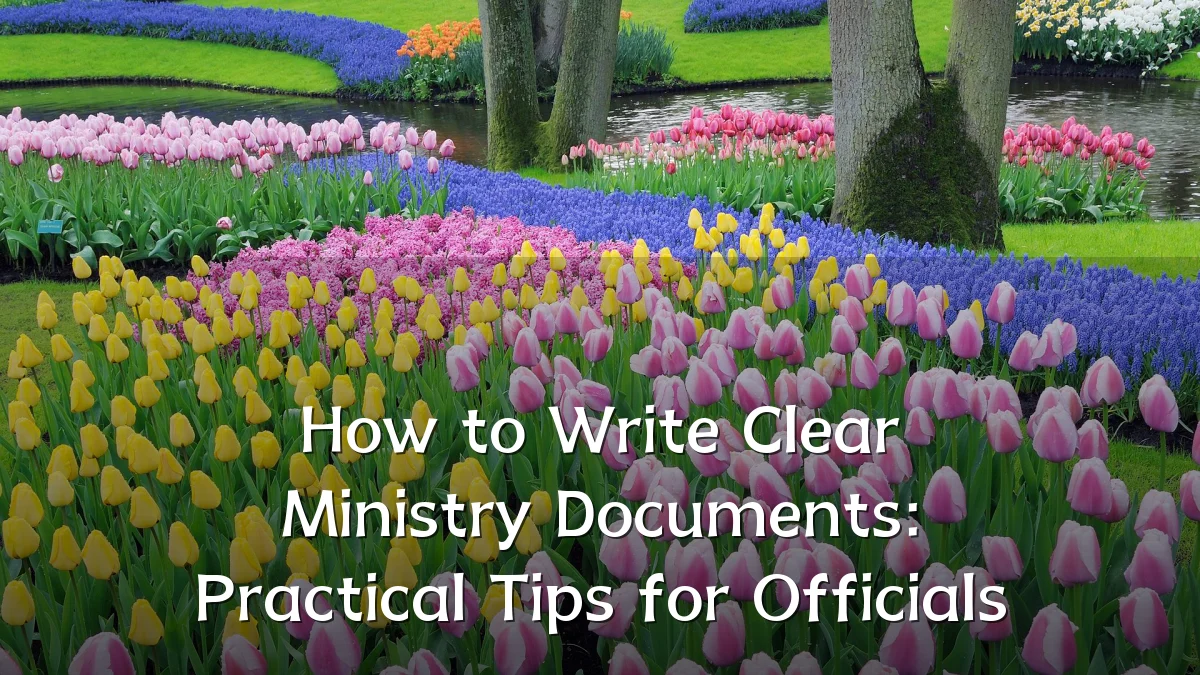 How to Write Clear Ministry Documents: Practical Tips for Officials
