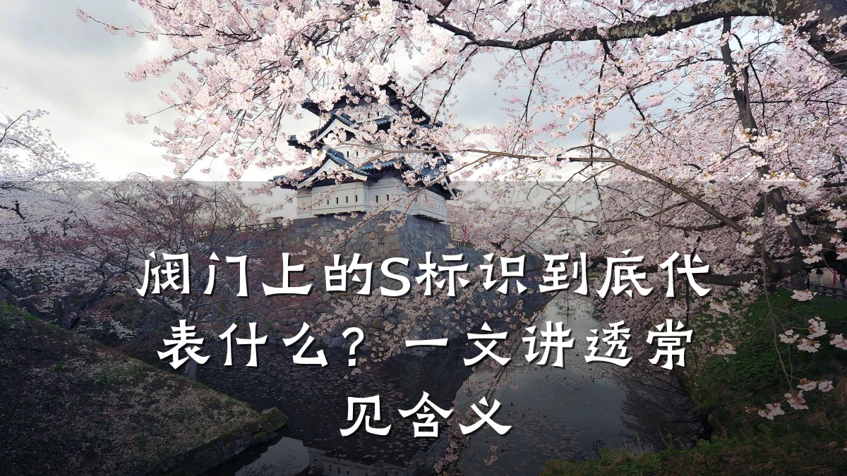 阀门上的S标识到底代表什么?一文讲透常见含义